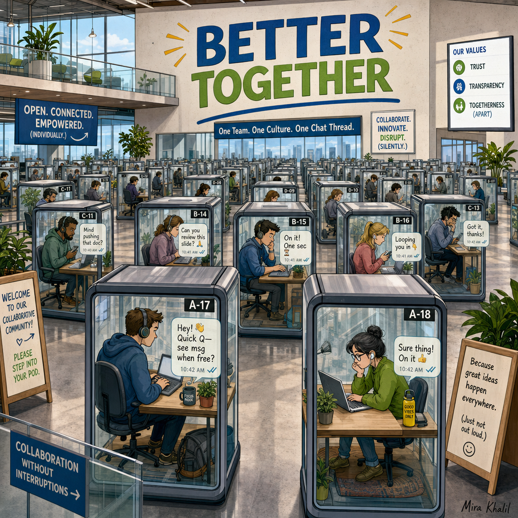 Open Office Privacy Booth
