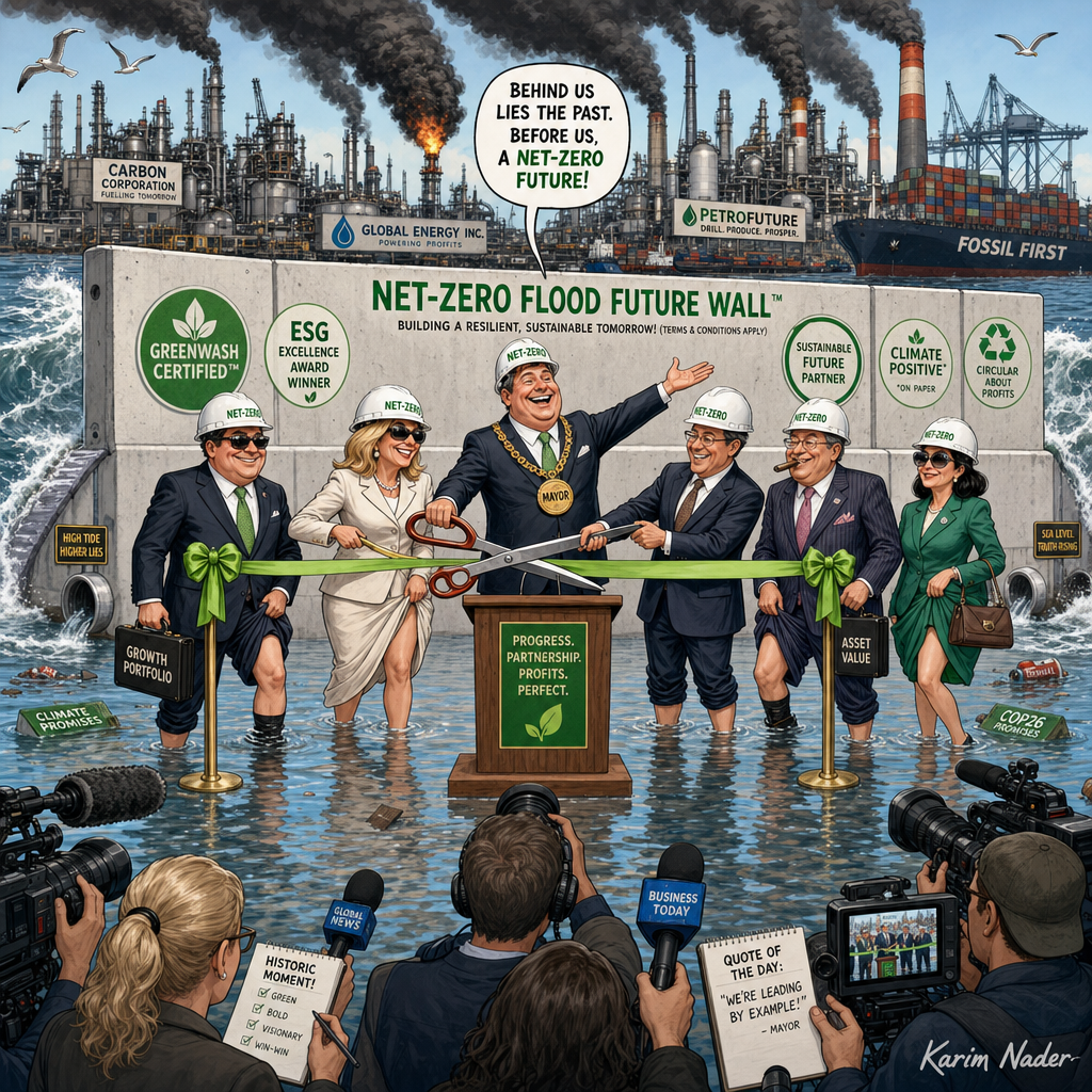 Ribbon-Cutting the Flood Wall
