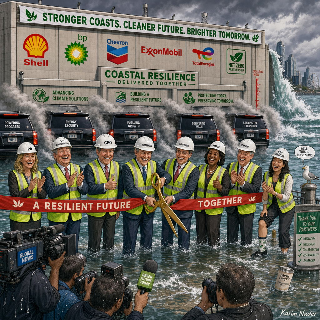 Ribbon-Cutting the Flood Barrier
