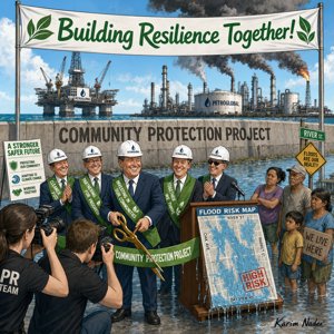 Ribbon-Cutting the Sea Wall